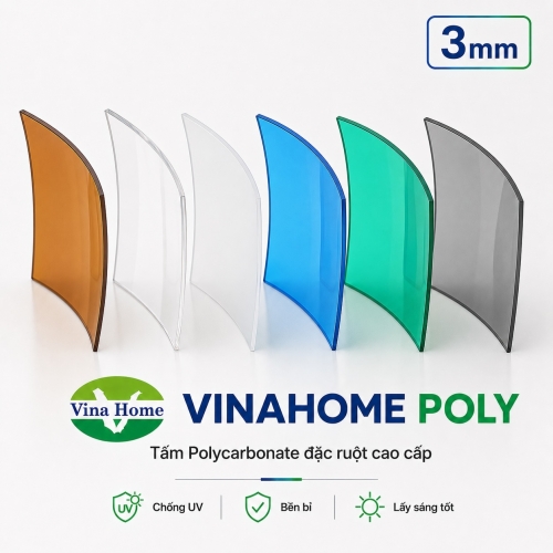 Tấm Lợp Lấy Sáng Đặc 3mm (ly)