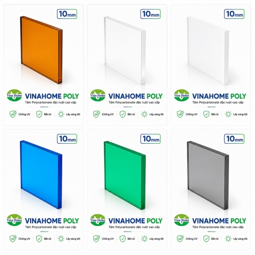 Tấm lợp lấy sáng đặc 10mm (ly)