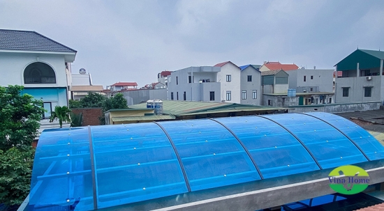 Mái che sân thượng Polycarbonate Chắn nắng - Chống nắng - Ngăn thấm dột