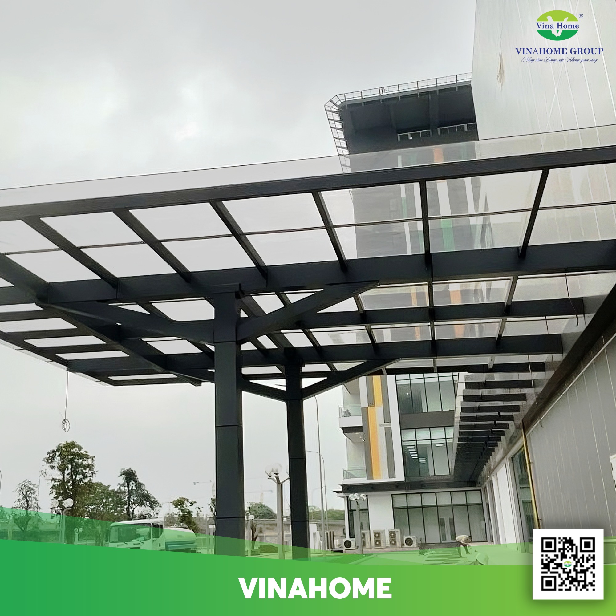 Mái hiên từ nhựa poly