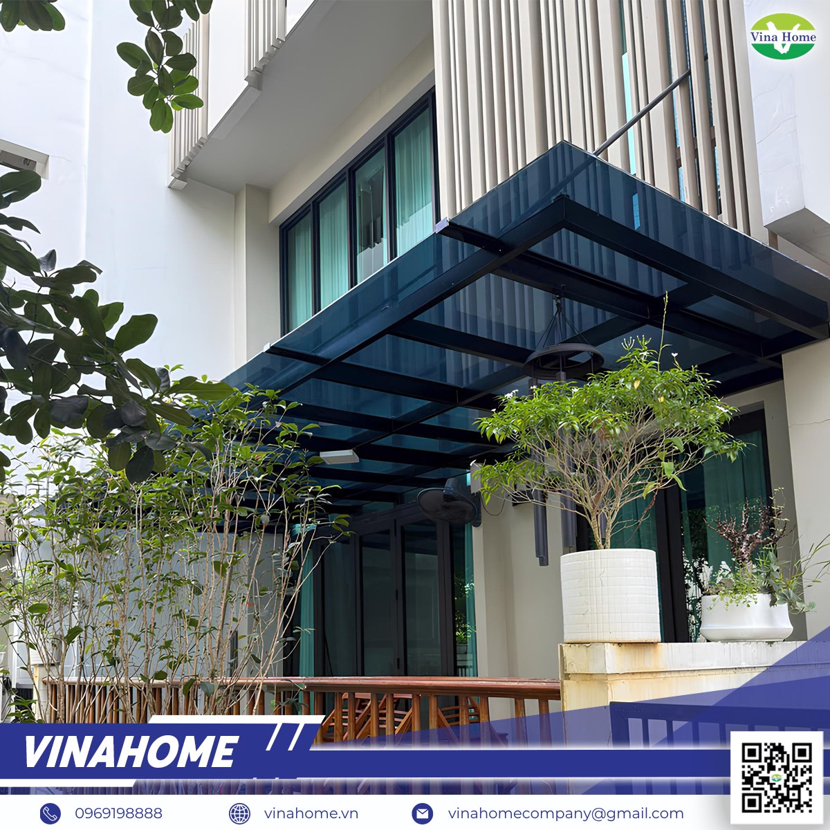 Mái hiên nhựa Poly