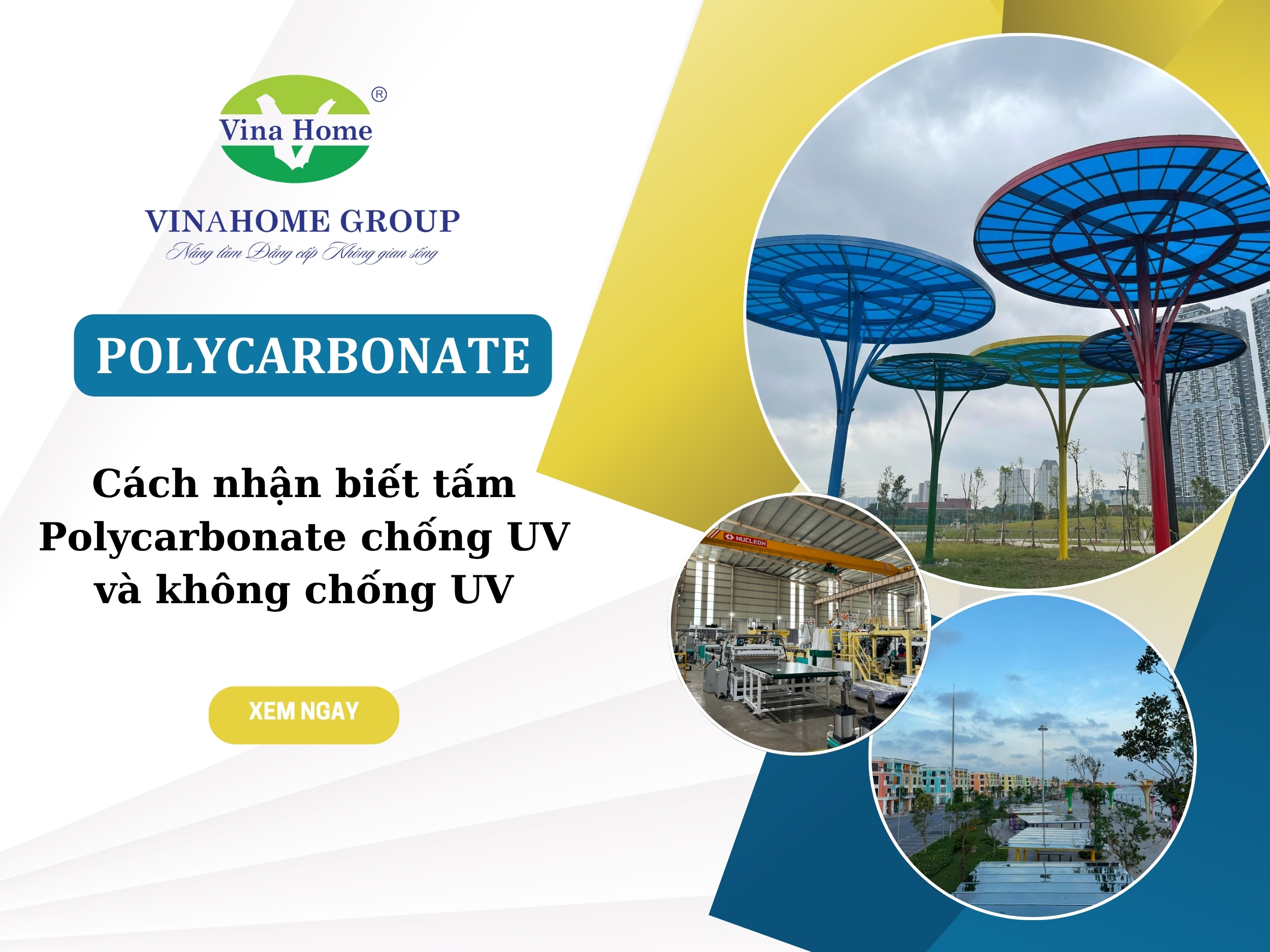 Cách nhận biết tấm Polycarbonate chống UV và không chống UV