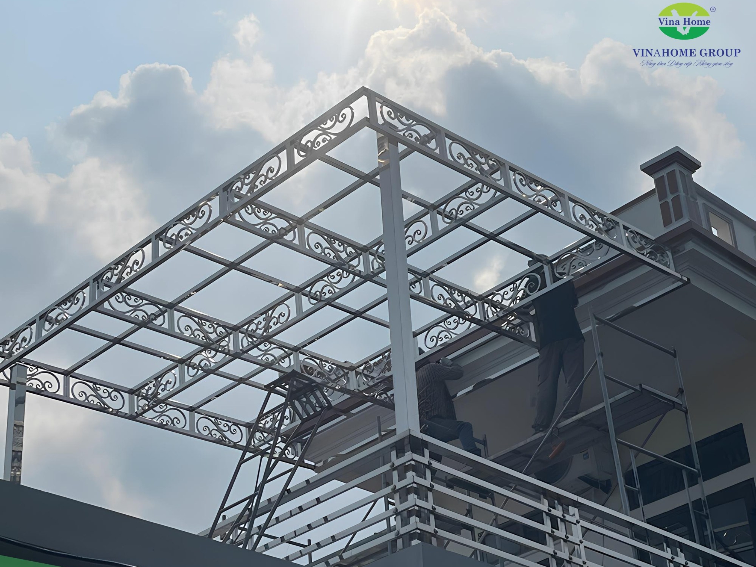 Công trình mái lợp Polycarbonate