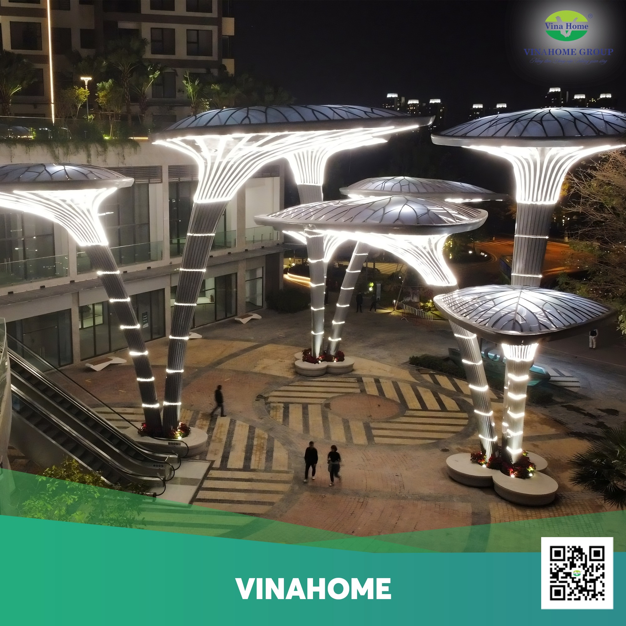 Công trình ngoài trời từ nhựa Poly