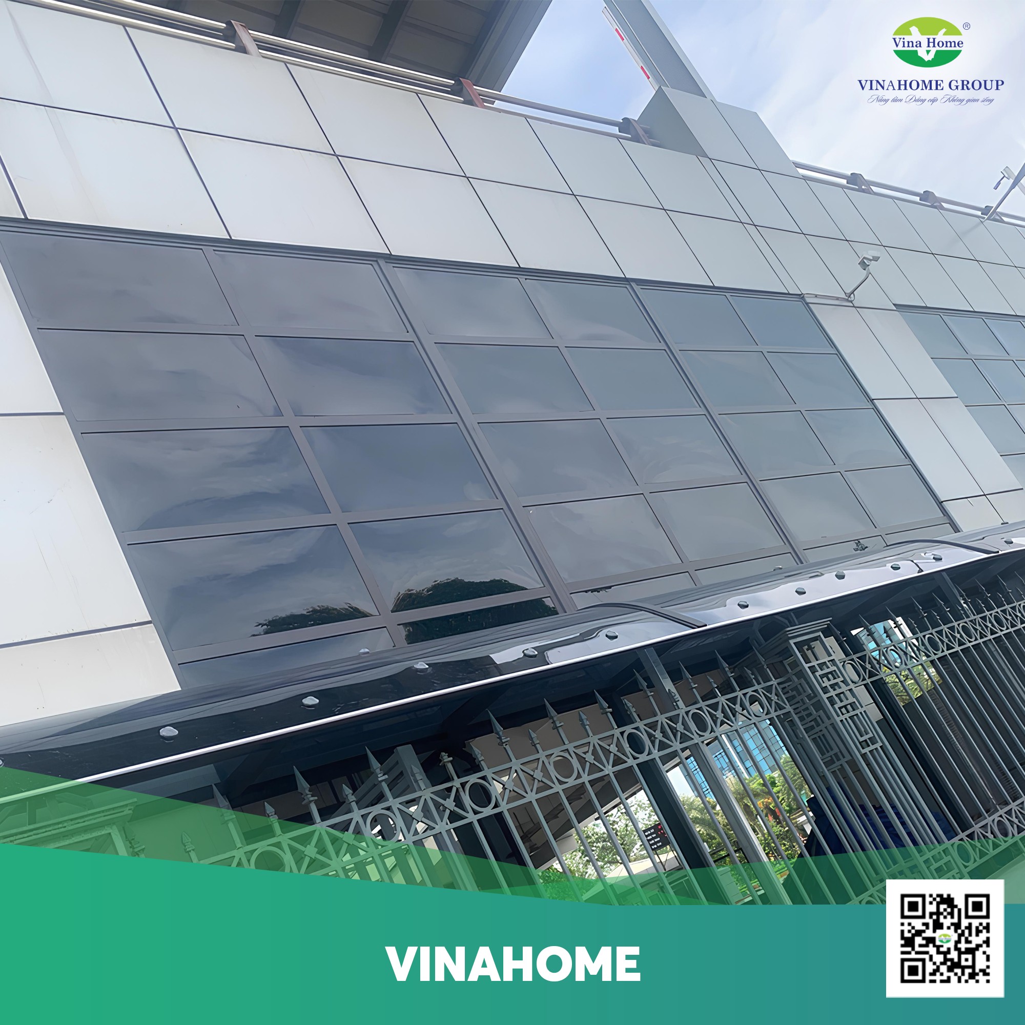 Công trình vách tấm Poly thay thế kính