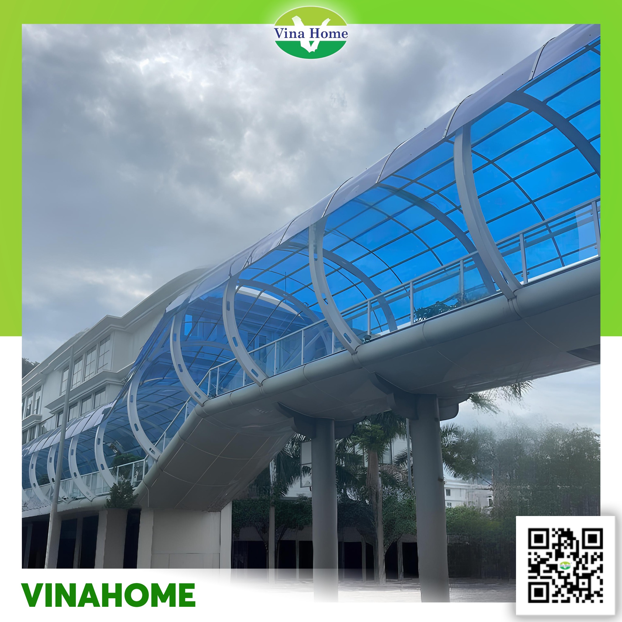 Mái che màu xanh dương