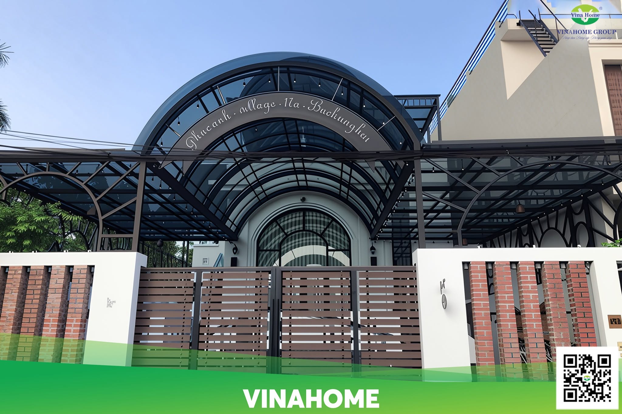 Mái che đẹp từ Polycarbonate đặc