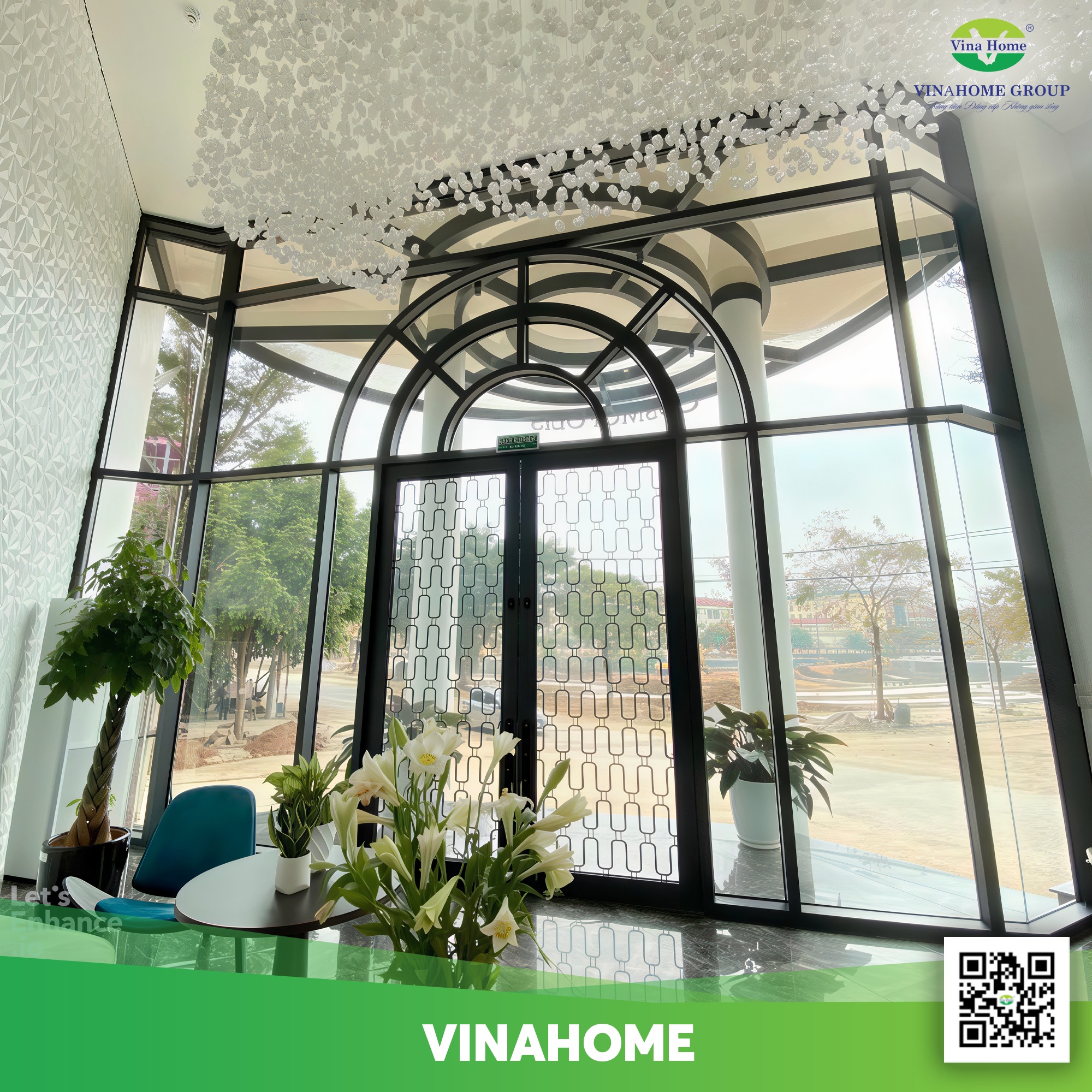 Vách ngăn, cửa sổ nhựa poly