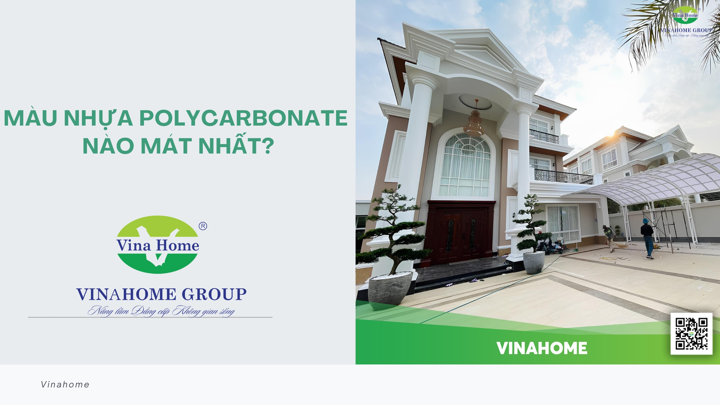 Màu nhựa Polycarbonate nào mát? Vinahome giải đáp chi tiết