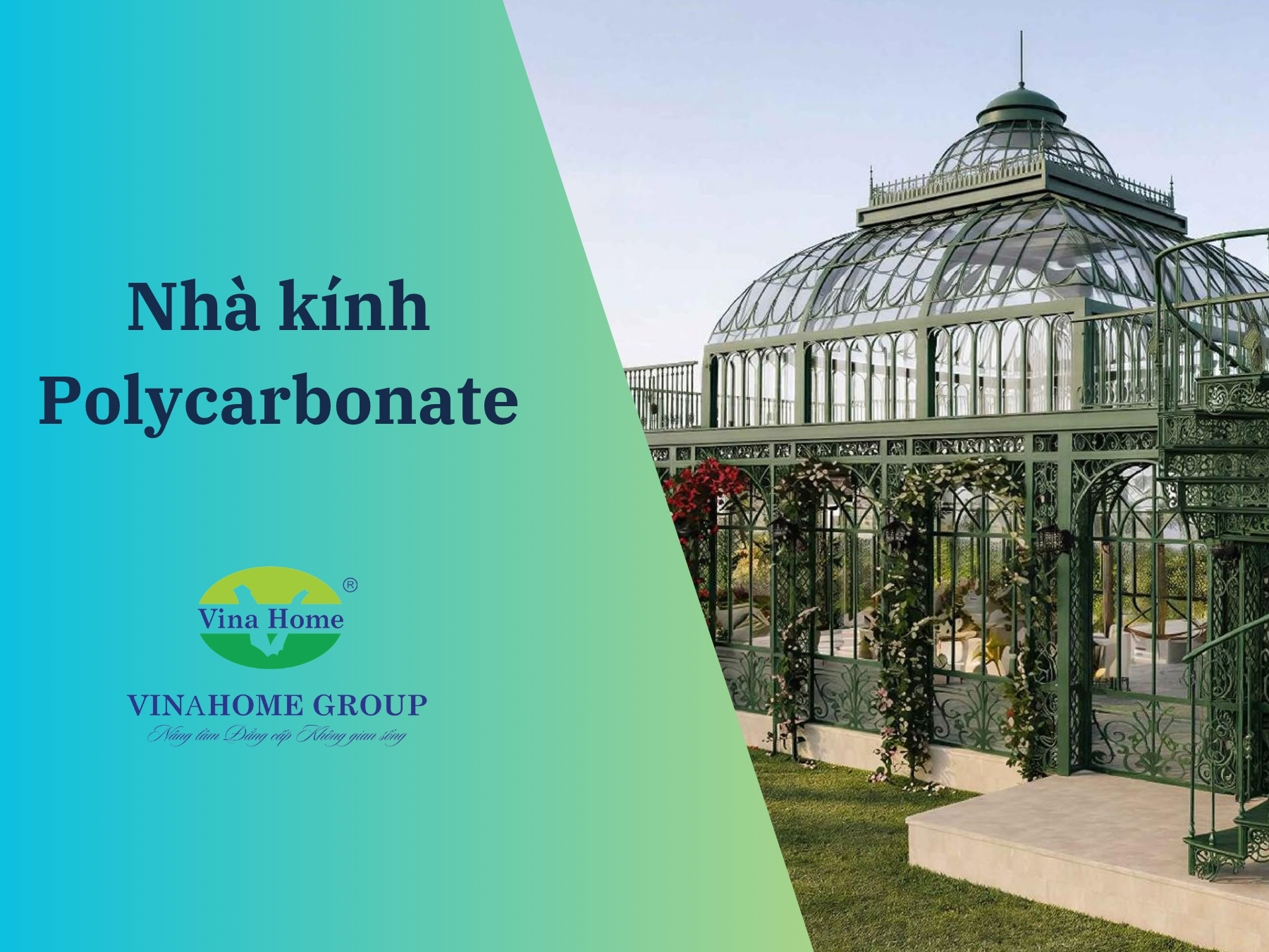Trải nghiệm khác biệt với nhà kính Polycarbonate đặc