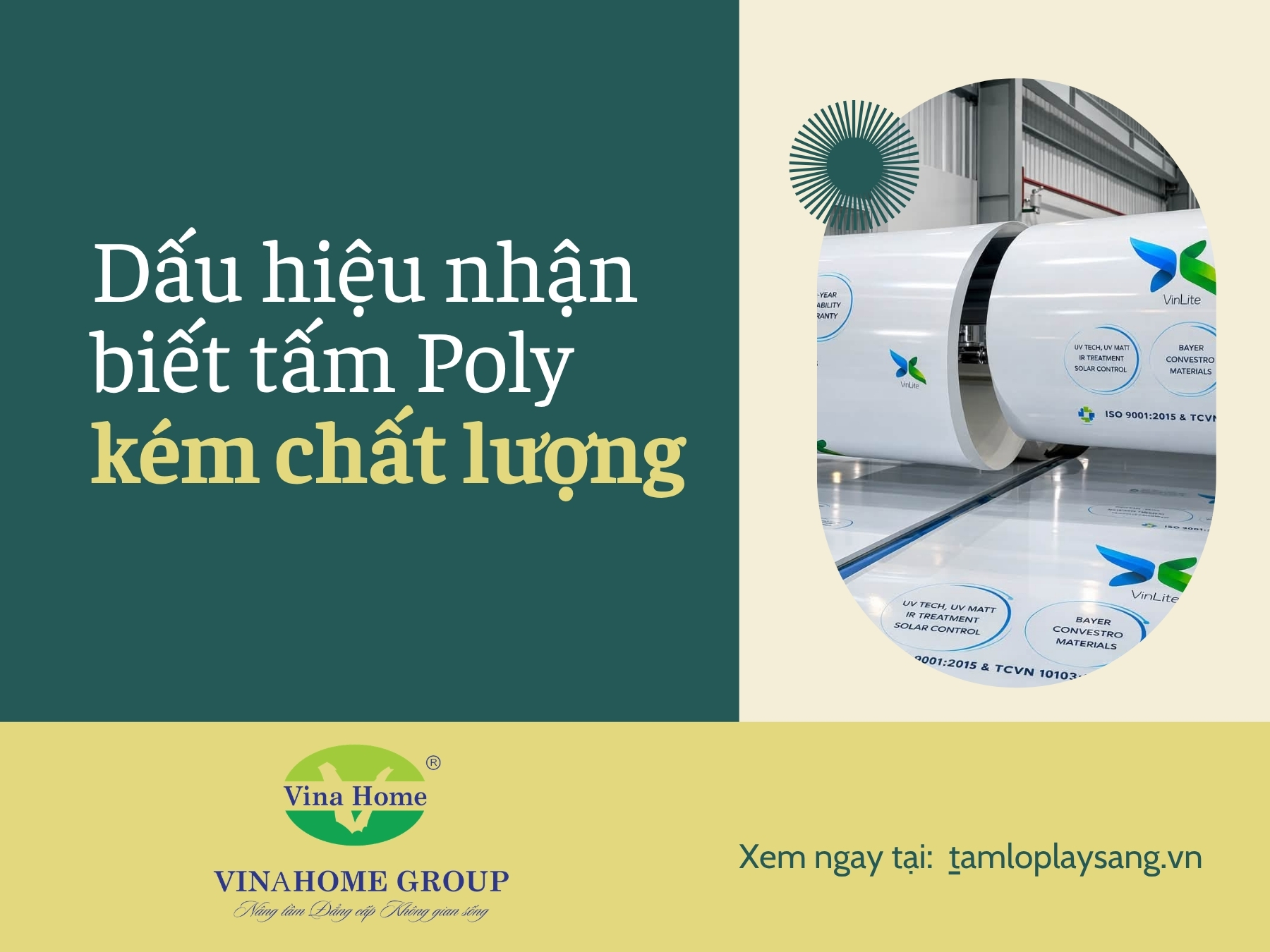 Nhận biết nhựa Polycarbonate kém chất lượng như thế nào?