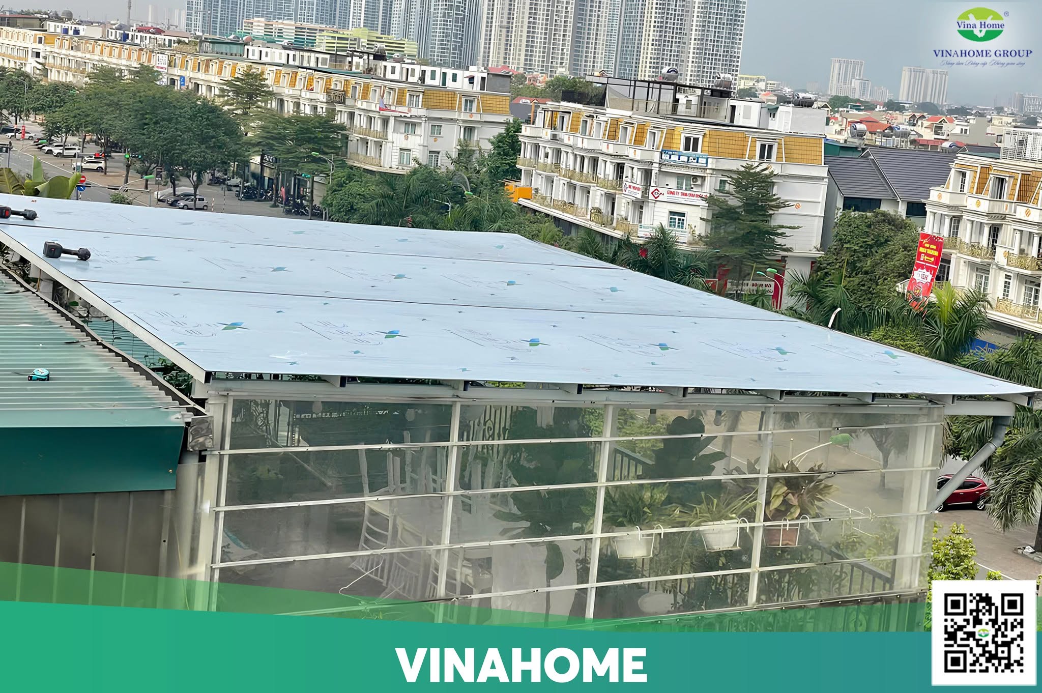 Công trình tấm nhựa Vinlite