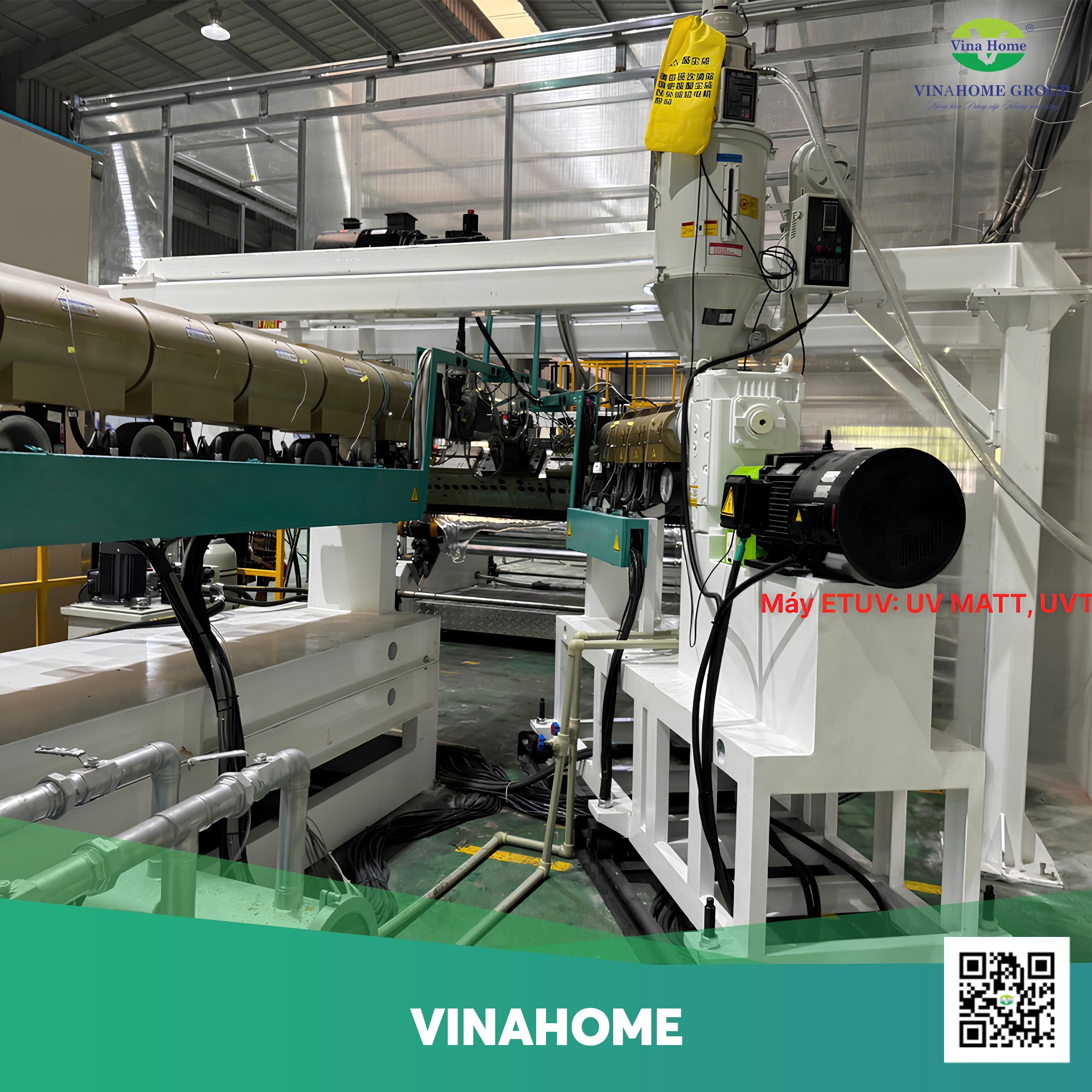 Vinahome sản xuất tấm lợp lấy sáng quận Ba Đình trên dây chuyền hiện đại