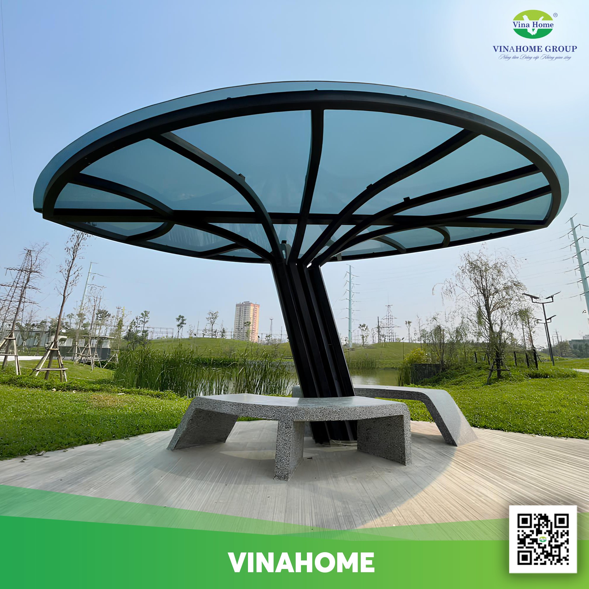 Công trình tấm Polycarbonate Vinahome