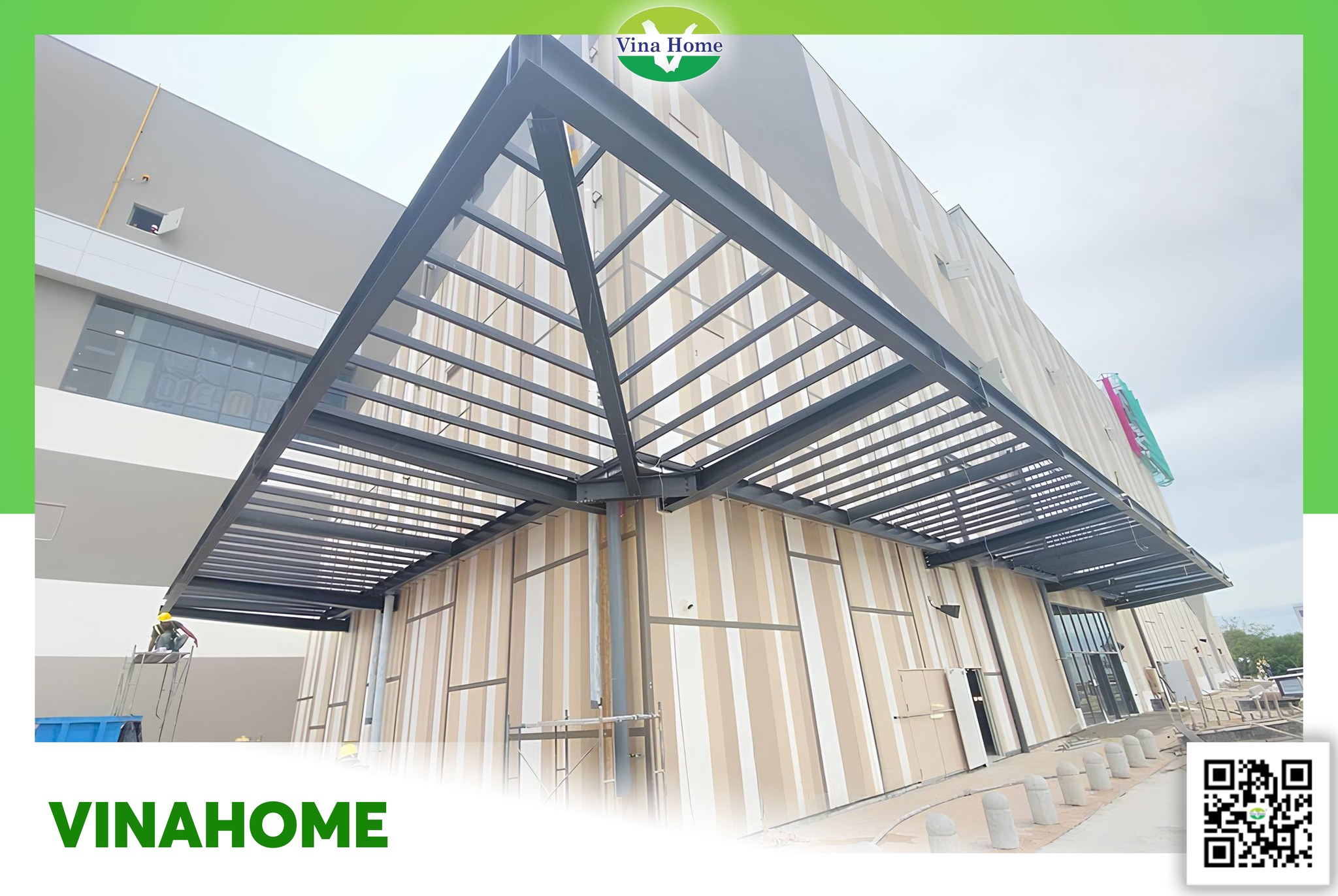 Công trình mái lợp Polycarbonate