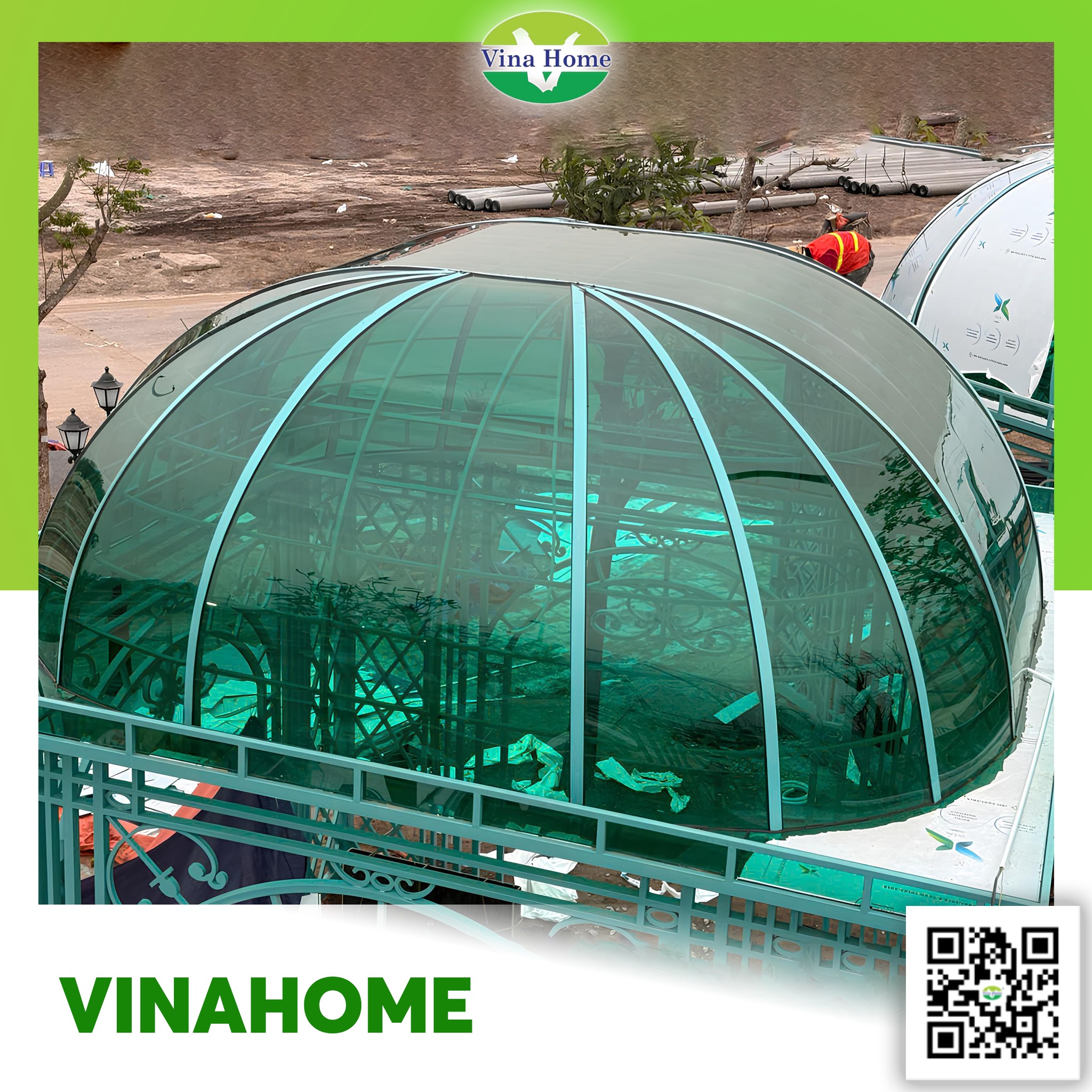 Công trình tấm lợp lấy sáng quận Long Biên