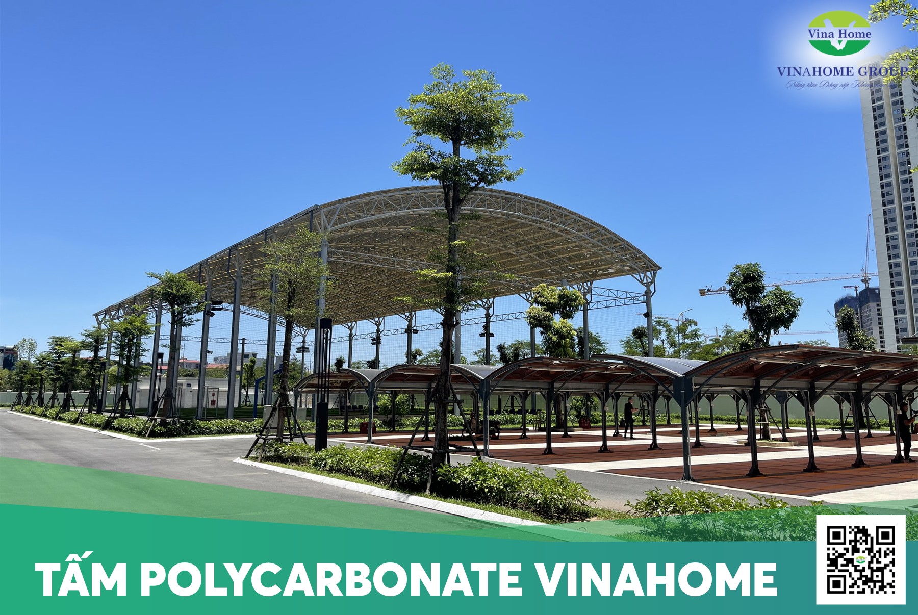 Công trình tấm lợp lấy sáng Polycarbonate