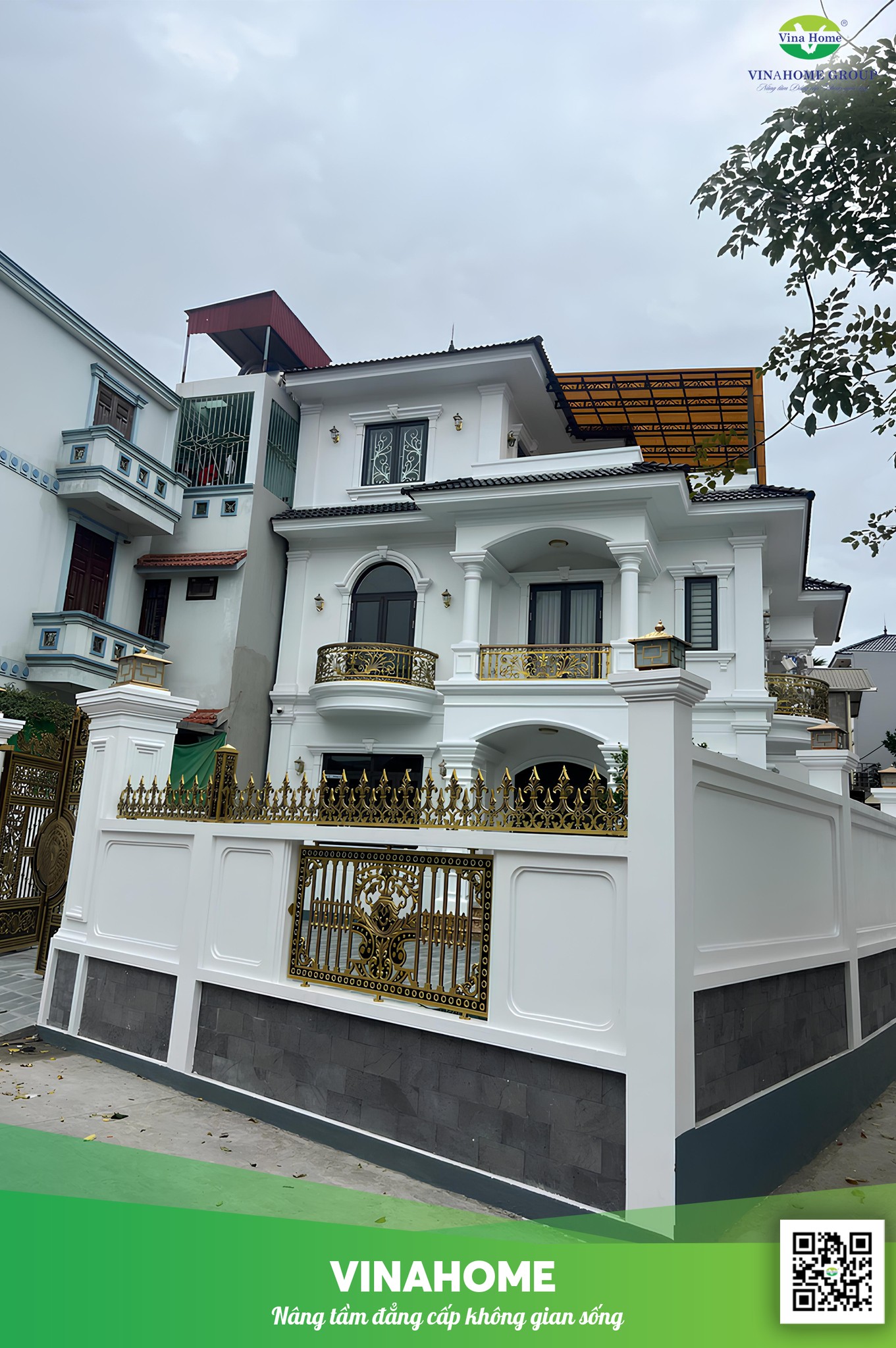 Mái che sân thượng bằng nhựa Polycarbonate